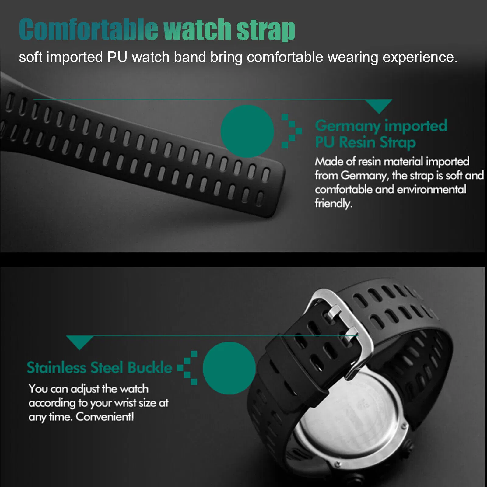 SKMEI Mens Digital Analog Sports Watch with Chronograph and 50M Water Resistance