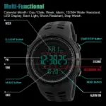 SKMEI Mens Digital Analog Sports Watch with Chronograph and 50M Water Resistance - Image 2