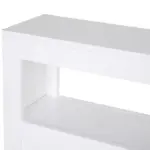 HOMCOM Slim Bathroom Storage Cabinet Narrow with Shelf 2 Drawers 4 Casters Floor Organizer White - Image 8
