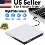 Slim USB 3.0 External CD DVD Drive Burner Reader Writer for Laptop PC and Mac