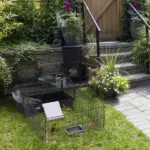 Small Animal Hutch 35L Cage with Wheels Bunny Playpen House Black for Guinea Pig Chinchilla - Image 8