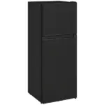 HOMCOM Small Fridge with Freezer, 4 Cu Ft Refrigerator with Reversible Doors, Black - Image 12