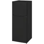 HOMCOM Small Fridge with Freezer, 4 Cu Ft Refrigerator with Reversible Doors, Black