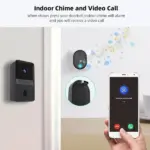 2.4GHz WiFi Video Doorbell with Chime, Two-Way Audio and Night Vision - Image 8