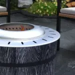 Outsunny Smokeless Fire Pit Portable Magnesium Oxide Bonfire Stove with Mat Black For Patio and Picnic - Image 7