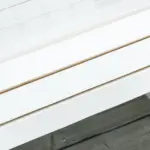 Snowy White Adirondack Rocking Chair for Outdoor Spaces, Slatted Back Design - Image 8