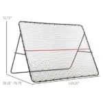 Soccer Rebounder Net Adjustable Foldable Multi-Sport Training for Soccer Practice 8.5' x 6.5' - Image 2