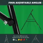 Soccer Rebounder Net Adjustable Foldable Multi-Sport Training for Soccer Practice 8.5' x 6.5' - Image 4