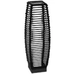Outsunny Solar Floor Lamp, Outdoor Rattan Garden Lantern Pathway Light and Decorative Driveway Lighting with Auto On/Off LED Lights for Porch, Yard - Image 11