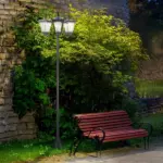 Outsunny Solar Lamp Post Lights 72 Outdoor Triple-Head Street Vintage for Backyard Garden Pathway Driveway - Image 9