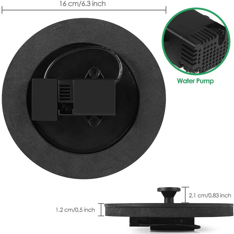 1.4W Solar Bird Bath Fountain Pump with 4 Nozzles