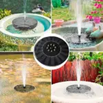 1.4W Solar Bird Bath Fountain Pump with 4 Nozzles - Image 9