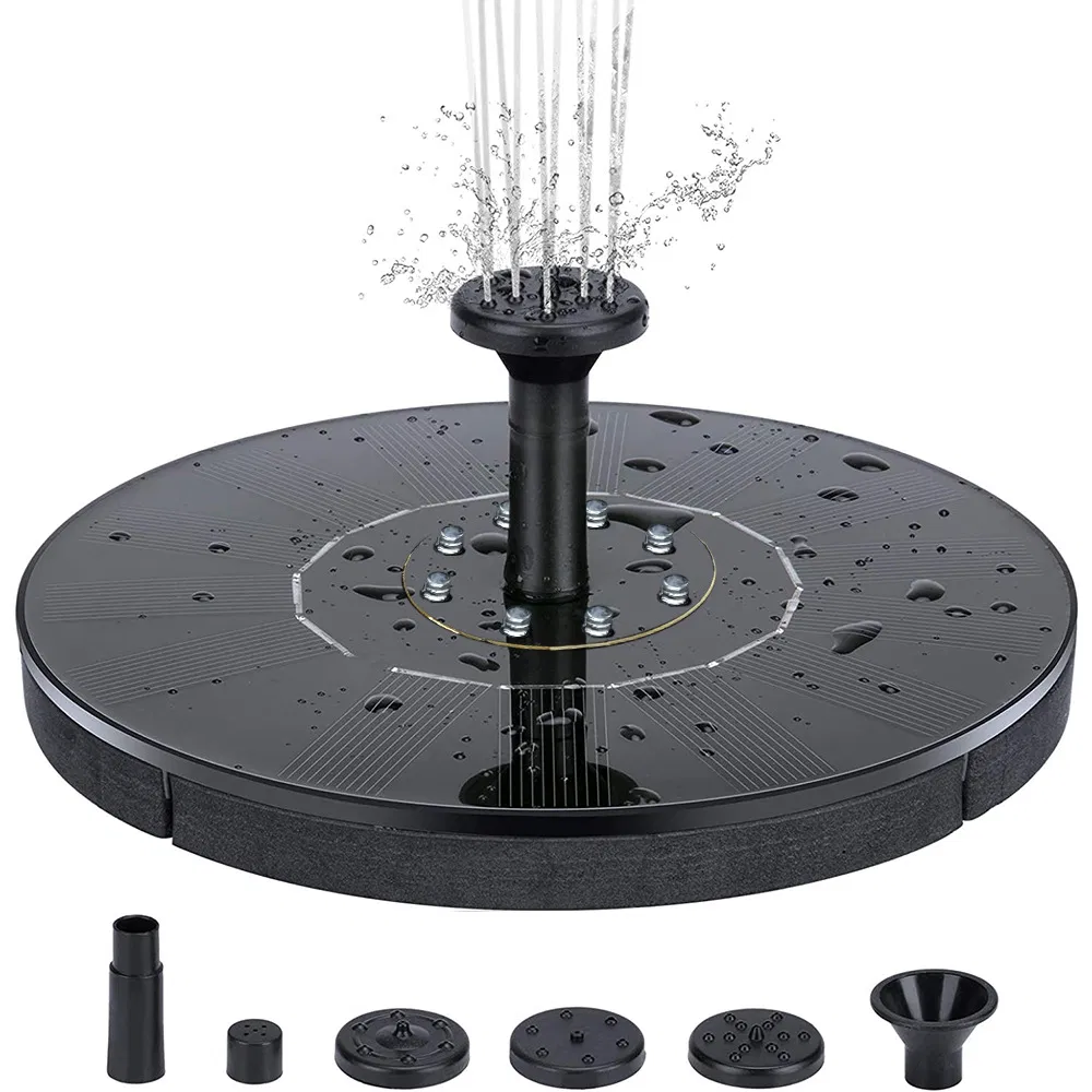 1.4W Solar Bird Bath Fountain Pump with 4 Nozzles