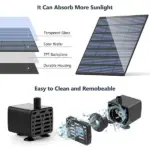 Solar Fountain Pump for Bird Bath Pond Garden and Pool - Image 5