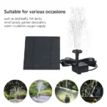 Solar Fountain Pump for Bird Bath Pond Garden and Pool - Image 8