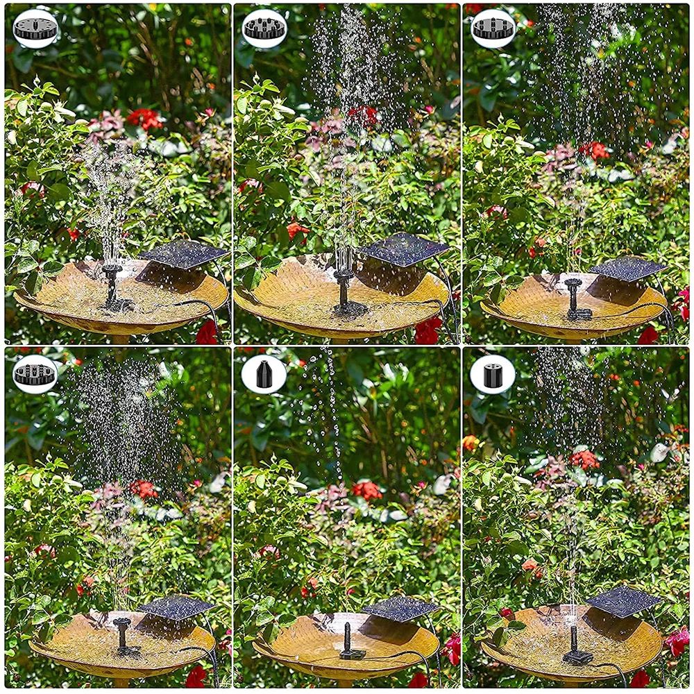 Solar Fountain Pump for Bird Bath Pond Garden and Pool