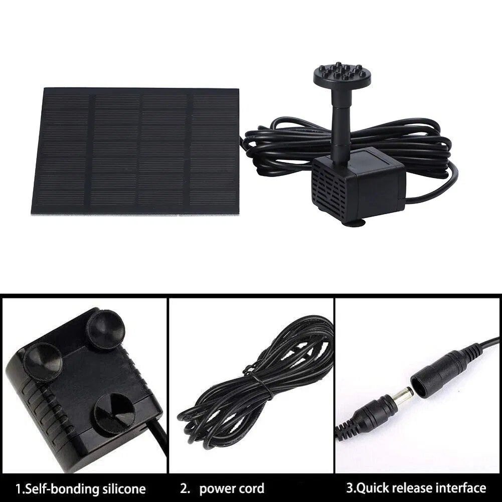 Solar Fountain Pump for Bird Bath Pond Garden and Pool