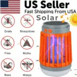 Solar USB Bug Zapper Light for Mosquitoes Flies and Insects
