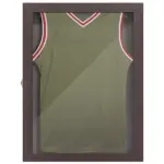 HOMCOM Sports Jersey Display Case 235x315 UV Protection Frame Wall Mount Brown