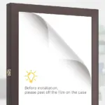 HOMCOM Sports Jersey Display Case 235x315 UV Protection Frame Wall Mount Brown - Image 4