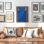 HOMCOM Sports Jersey Display Case 235x315 UV Protection Frame Wall Mount Brown - Image 8