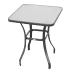 Outsunny Square Bistro Table 33 Tempered Glass Top Outdoor Garden Dining Table - Image 11