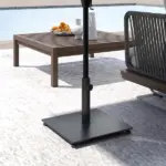 Outsunny Square Patio Umbrella Base, 29 lbs Metal Umbrella Stand Base with Adjustable Foot Pads - Image 9