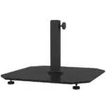Square Patio Umbrella Base, 41 lbs Metal Umbrella Stand Base with Adjustable Foot Pads, Heavy Duty Patio Umbrella Holder for 1.3"/1.5"/1.9" Umbrella Poles for Outdoor, Lawn, Poolside, Black - Image 11