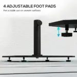 Square Patio Umbrella Base, 41 lbs Metal Umbrella Stand Base with Adjustable Foot Pads, Heavy Duty Patio Umbrella Holder for 1.3"/1.5"/1.9" Umbrella Poles for Outdoor, Lawn, Poolside, Black - Image 6