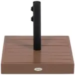 Outsunny Square Patio Umbrella Base, 42 lbs Concrete Heavy Duty Umbrella Base with Holder for 1.25"/1.5" Poles for Outdoor, Lawn, Poolside, Coffee