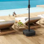 Outsunny Square Patio Umbrella Base Holder, Heavy-Duty Outdoor Umbrella Stand Base, Filled Up to 55lbs with Stand or 44lbs with Water for Garden - Image 7