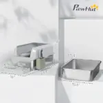 PawHut Stainless Steel Litter Box with Metal Scoop and Scoop Holder, High Sided, Anti-Urine Leakage, Non-Sticky - Image 3