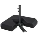 Outsunny Steel Parasol Base: 4 Fillable Weights for Patio Umbrella Stability - Image 7