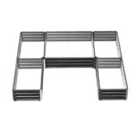 Steel Raised Garden Bed, Set of 5 Large Box Planters for Outdoor Plants Vegetables Flowers Herbs, 8x8x1ft, Gray - Image 11