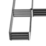 Steel Raised Garden Bed, Set of 5 Large Box Planters for Outdoor Plants Vegetables Flowers Herbs, 8x8x1ft, Gray - Image 10