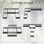 Steel Raised Garden Bed, Set of 5 Large Box Planters for Outdoor Plants Vegetables Flowers Herbs, 8x8x1ft, Green - Image 4