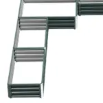 Steel Raised Garden Bed, Set of 5 Large Box Planters for Outdoor Plants Vegetables Flowers Herbs, 8x8x1ft, Green - Image 9