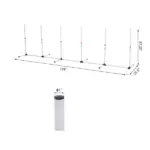 Sturdy Dog Weaves Poles Pet Speed and Agility Equipment Dogs Obstacle Outdoor with Storage Bag - Image 3