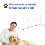 Sturdy Dog Weaves Poles Pet Speed and Agility Equipment Dogs Obstacle Outdoor with Storage Bag - Image 5
