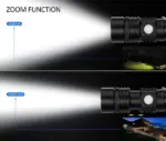 USB Rechargeable Zoomable LED Flashlight with 4 Modes and IPX6 Rating - Image 5