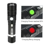 USB Rechargeable Zoomable LED Flashlight with 4 Modes and IPX6 Rating - Image 13