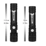 USB Rechargeable Zoomable LED Flashlight with 4 Modes and IPX6 Rating - Image 4