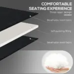 Tanning Lounger: Foldable, 5-Level Back, Reading Hole, Side Pocket, Headrest,  Black - Image 4