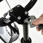 Aosom Teens Scooter Kick Scooter, Adjustable Handlebar, Dual Brakes, Inflatable Wheels, Blue, for 5+ - Image 11
