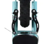 Aosom Teens Scooter Kick Scooter, Adjustable Handlebar, Dual Brakes, Inflatable Wheels, Blue, for 5+ - Image 14