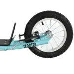 Aosom Teens Scooter Kick Scooter, Adjustable Handlebar, Dual Brakes, Inflatable Wheels, Blue, for 5+ - Image 15