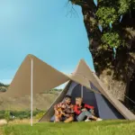 Teepee Camping Tent: 2-3 Person Easy Setup with Porch for Outdoor Hiking - Image 2