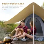 Teepee Camping Tent: 2-3 Person Easy Setup with Porch for Outdoor Hiking - Image 4