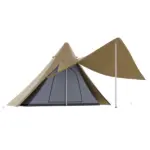 Teepee Camping Tent: 2-3 Person Easy Setup with Porch for Outdoor Hiking - Image 6
