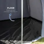 Teepee Camping Tent Easy Set-Up with Porch Blue for 2-3 Person Outdoor Hiking - Image 5